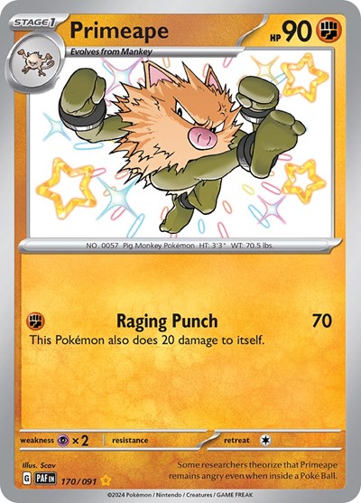 Primeape - 170/091 - SV: Paldean Fates - 170/091