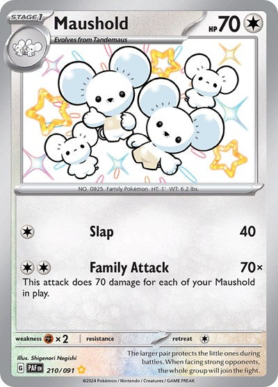 Maushold - 210/091 - SV: Paldean Fates - 210/091