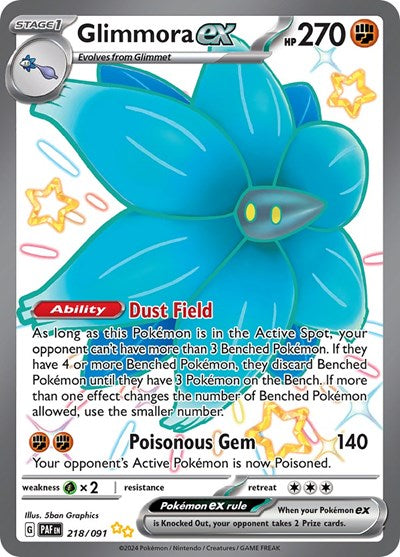 Glimmora ex - SV: Paldean Fates - 218/091