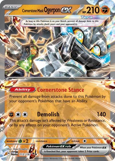 Cornerstone Mask Ogerpon ex - 112/167 - SV06: Twilight Masquerade - 112/167