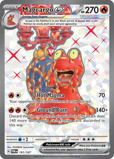 Magcargo ex - 191/167 - SV06: Twilight Masquerade - 191/167