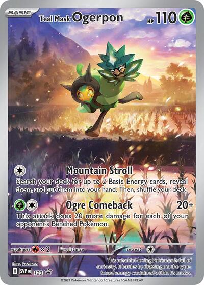 Teal Mask Ogerpon - 123 - SV: Scarlet & Violet Promo Cards - 123