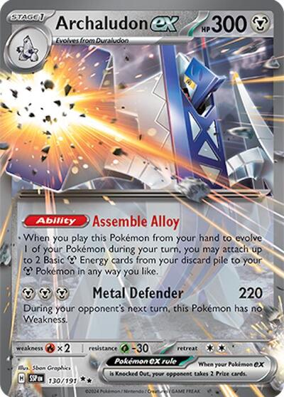 Archaludon ex - 130/191 - SV08: Surging Sparks - 130/191