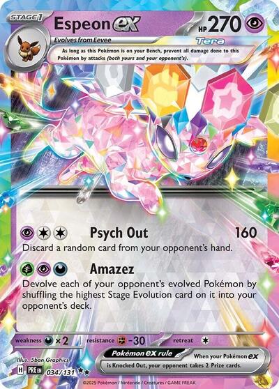 Espeon ex - 034/131 - SV: Prismatic Evolutions - 034/131