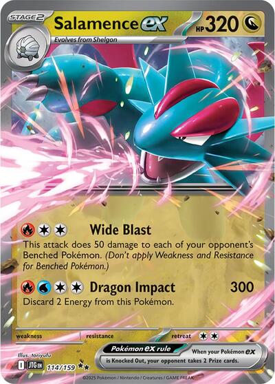 Salamence ex - 114/159 - SV09: Journey Together - 114/159