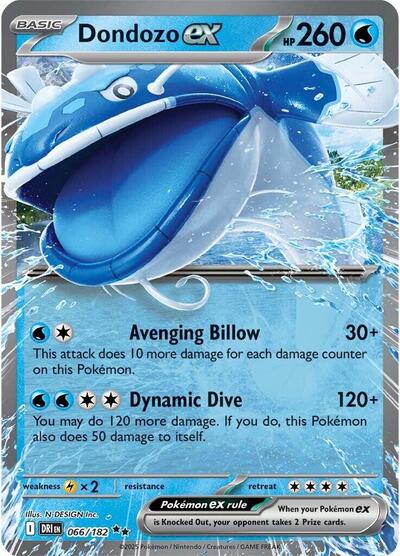 Dondozo ex - 066/182 - SV10: Destined Rivals - 066/182