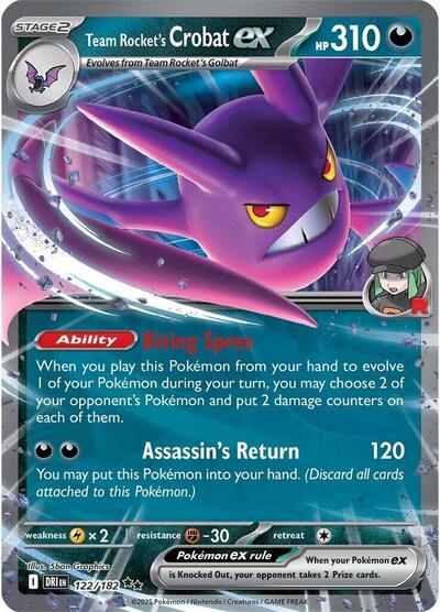 Team Rocket's Crobat ex - 122/182 - SV10: Destined Rivals - 122/182