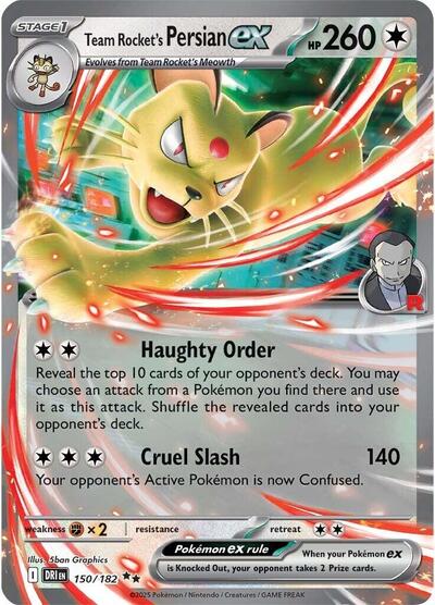 Team Rocket's Persian ex - 150/182 - SV10: Destined Rivals - 150/182
