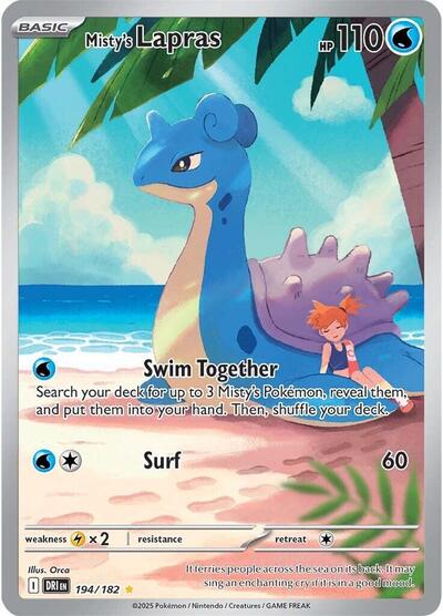 Misty's Lapras - 194/182 - SV10: Destined Rivals - 194/182