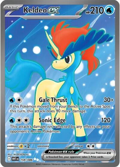 Keldeo ex - 159/086 - SV: White Flare - 159/086