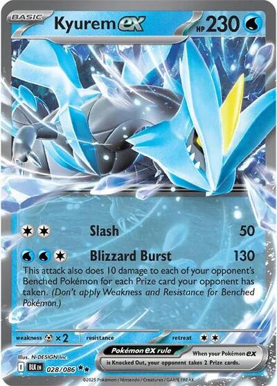 Kyurem ex - SV: Black Bolt - 028/086