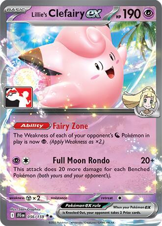 Lillie's Clefairy ex - 056/159 - Prize Pack Series Cards - 056/159
