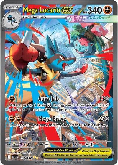 Mega Lucario ex - 179/132 - ME01: Mega Evolution - 179/132