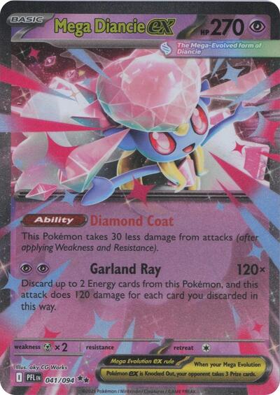 Mega Diancie ex - ME02: Phantasmal Flames - 041/094