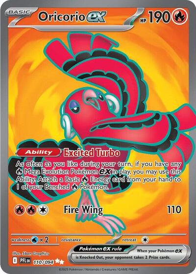 Oricorio ex - 110/094 - ME02: Phantasmal Flames - 110/094