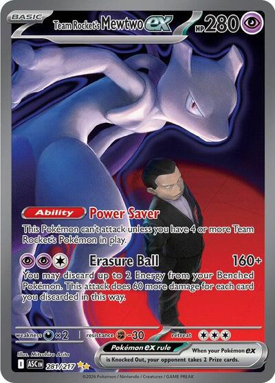 Team Rocket's Mewtwo ex - 281/217 - ME: Ascended Heroes - 281/217